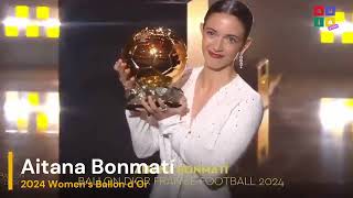 Aitana Bonmatí Wins the 2024 Women’s Ballon d’Or Spains Football Icon [upl. by Clothilde]