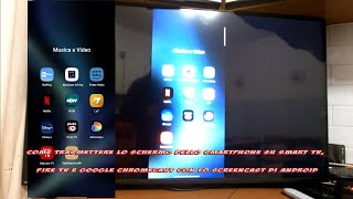 Trasmettere lo schermo del cellulare su Smart TV Fire TV e Chromecast con lo screencast di Android [upl. by Jarvis]