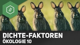 Dichteabhängige und dichteunabhängige Faktoren  Ökologie 10 [upl. by Nonac151]