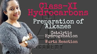 ClassXI Hydrocarbons Preparation of Alkanes Catalytic Hydrogenation Wurtz Reaction [upl. by Delinda176]