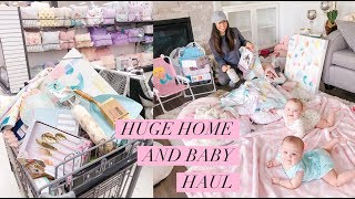 HUGE HOME DECOR AND BABY HAUL💕HOMESENSE AND MARSHALLS SLMissGlamVlogs [upl. by Limoli]