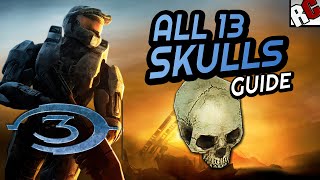 All SKULL Locations  Halo 3 Masterchief collection  Witch Doctor Achievement Guide [upl. by Romaine356]