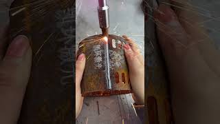 Many welders dont know the technique of making corner iron joints in this position [upl. by Akinuahs]