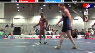 Jd Hawkins vs Craig Johnson at 2013 Veterans Nationals  Freestyle [upl. by Arihaj]