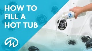 Hot Tub Start Up  How to Fill a Hot Tub [upl. by Nisa]