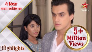 Yeh Rishta Naira Kartik Ka  Naira ne dikhaya Kunal ko attitude [upl. by Anwahsit]