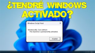 Cómo saber si tengo WINDOWS ACTIVADO PERMANENTEMENTE [upl. by Gillett]