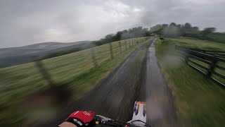 250cc Dirt Bike Full GAZ In Rainy Weather ALMOST CRASHED [upl. by Nixon180]