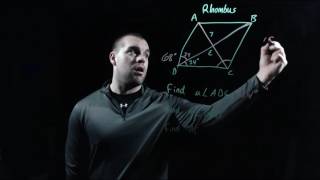 Geometry 84 Properties of Rhombuses Rectangles and Squares [upl. by Pavkovic]