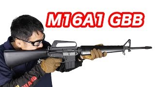 WE M16A1 ガスブロ 実射少なめ・マック堺 エアガンレビュー動画 [upl. by Ayres]