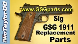 GSG  Sig Sauer 1911 22LR Broken  Replacement Parts Update [upl. by Zachar828]