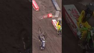 Malcolm Stewart goes down supercross crash [upl. by Inan264]