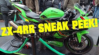 2023 KAWASAKI ZX4RR SNEAK PEEK [upl. by Esyak167]