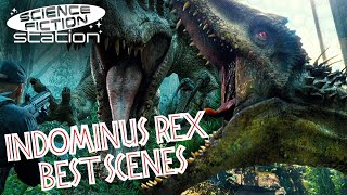 Best Indominus Rex Scenes In Jurassic World  Science Fiction Station [upl. by Ardella]