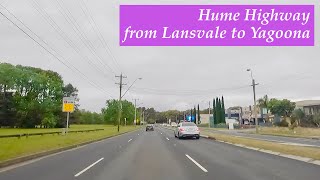 🇦🇺 Hume Highway Drive  from Lansvale to Yagoona  Sydney reopening from lockdown 11 Oct 2021 [upl. by Abigale]