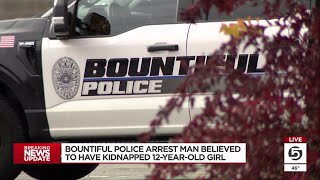 Bountiful police arrest man believed to have kidnapped 12yearold girl [upl. by Crelin]