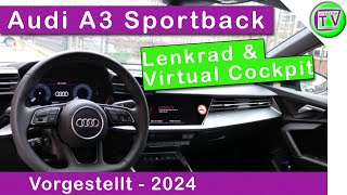 Virtual Cockpit Lenkrad Audi A3 2023  2024 [upl. by Festa]