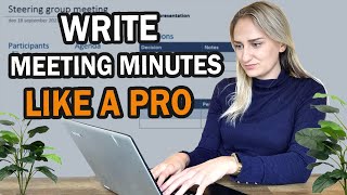 How to write meeting minutes LIKE A PRO With meeting minutes example [upl. by Atiana]