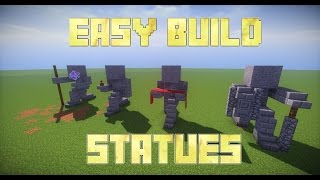 Minecraft How To Build Statues [upl. by Iliak760]