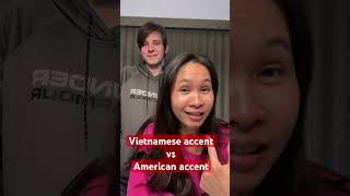 Vietnamese accent vs American accent english learnenglish funny funenglishlearning american [upl. by Orlov]