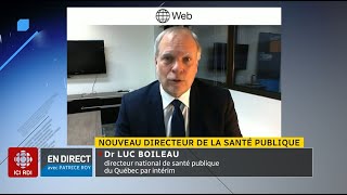 COVID19 au Québec  entrevue avec Luc Boileau [upl. by Ardnic]