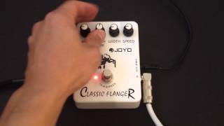 Joyo Classic Flanger JF07 Pedal Review Demo [upl. by Pollux]