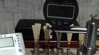 Measuring bassoon reeds Handmade without Tip Profiling machine [upl. by Avitzur763]