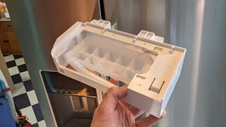 Whirlpool side by side refrigerator ice maker installation and testing [upl. by Palmira148]