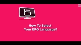 How to select your EPG Language Astros New Multilingual TV Guide [upl. by Noleta]