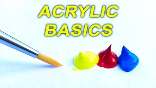 Acrylic Painting TIPS for Beginners  How to GET STARTED [upl. by Atinuahs]