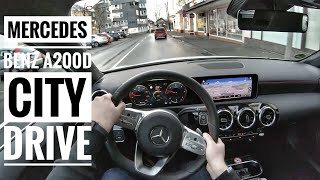 Mercedes Benz A200d AMGline 2020  POV City Drive [upl. by Ahsaei]