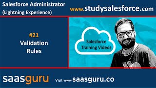 21 Validation rules in salesforce lightning experience  Salesforce Training videos [upl. by Loferski]