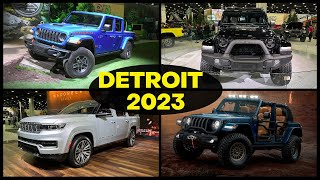 2023 Detroit Auto Show — Jeep Brand Highlights 22 Different Vehicles  PART 2 [upl. by Elwina]