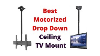 Best 5 Motorized Drop Down Ceiling TV Mount [upl. by Eadrahs338]