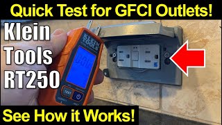 ⚡ See How it Works Klein Tools GFCI Plug Tester RT250 [upl. by Niwrud333]