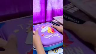 Unicorn 🦄 pencil case💜 music song shorts Crystal Diy Corner youtube trending [upl. by Sset962]