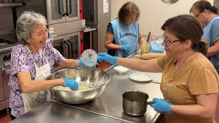 St Hagop Armenian Church Womens Guild ladies making Tahini Bread [upl. by Yaner]