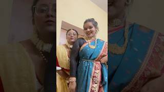 Saree ethnic look🤍 viralshorts shorts durgapujo [upl. by Lodnar249]