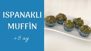 BEBEKLERE ISPANAKLI KEK TARİFİ  ISPANAKLI MUFFİN  BEBEKLERE ATIŞTIRMALIK TARİFİ [upl. by Nnylrahc]