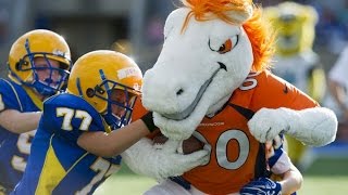 NFL Mascots vs Kids FUNNY [upl. by Yejus]