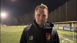 Leon Broadhurst  AFC Sudbury v Stourbridge FC  Post Match Interview [upl. by Enimajneb]