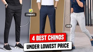 Best Chinos For Men 🔥 Best chinos under 500  Best trousers for men under 500 [upl. by Lewert]