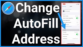 How To Change Autofill Address On iPhone [upl. by Rehpitsirhc]