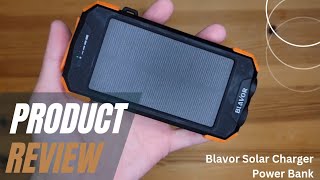 A Must Have While Outdoors Blavor Solar Charger Power Bank [upl. by Bodkin]