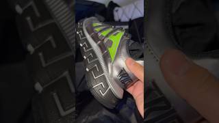 UNBOXING VERSACE SILVERGREEN TRIGRECA SHOES Versace [upl. by Daly]