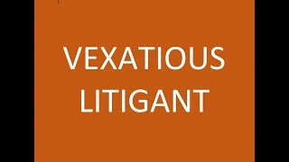 Vexatious Litigant defined by Attorney Steve® [upl. by Almeeta651]