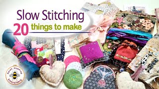 20 things in 20 minutes 20 easy to make slow stitching project ideas for your embroidered pieces [upl. by Smith734]