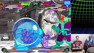 MvC2 Romneto  Iceman Throw Exhibition  68 hit Kara Cancel Arctic Attack vs Juggs 82824 [upl. by Vittoria]