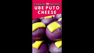 UBE PUTO CHEESE  Easy To Make  Fluffy Steamed Cakes Shorts [upl. by Tichonn]