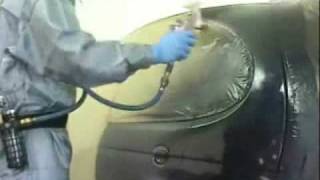 Spies Hecker Permasolid HS Clear Coat Application  Car Paint Repair with GREENTEC products [upl. by Hera]